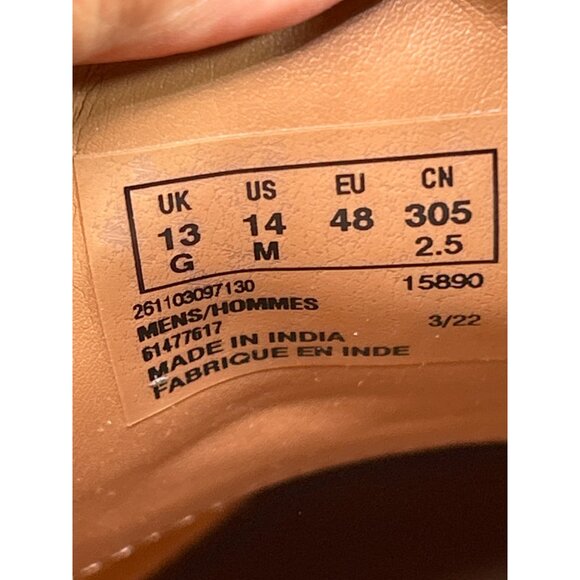 Clarks Collection Black Leather Mens Dress Shoes Size 14 - Picture 7 of 9